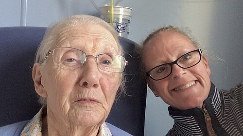 Emma with mum
