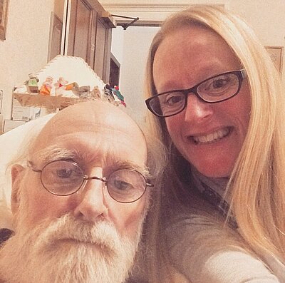 Emma with dad